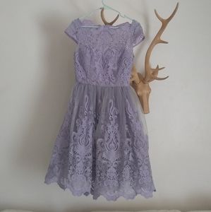 Chi Chi Lilac Lace Gown size 10